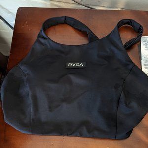 VA ESSENTIAL SOLID HIGH NECK RACERBACK SWIM TOP Size Medium